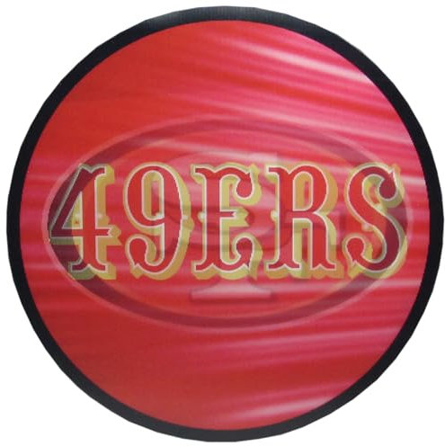 Siskiyou Sports NFL San Francisco 49ers Linsenraster-Flip-Aufkleber, Einheitsgröße, Teamfarben