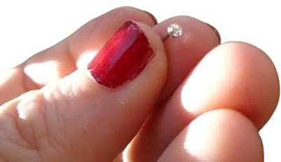 ✿ KLEINER KRISTALL ✿ kleiner Nasenstecker Piercing