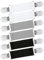 Lusofie 6 Pièces Clip de Pull Clip Élastique pour Vêtement Clip de Gants Clip de Bretelle Clip de Mitaines Clip de Cordon de Serrage Clip de Chemise Robe pour Femme (Noir, Blanc, Gris)