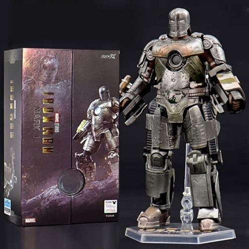 Bandai Spirits Iron Man Action Figure - Mark 1 & 2, 18cm/7inch Non-luminous Version - Perfect Collectible Gift for Iron Man Fans