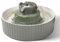 Ceramic Cat Water Fountain, 2.1L/70oz Ceramic Pet Water Fountain Automatic Cat Drinking Fountains Pet Water Bowl, Porcelain Cat Water Dispenser with Ultra-Quiet Pump for Cats and Dogs(Grey)