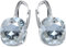 Silberne Ohrringe Exklusive Markenkristall Designs - Hochwertige Silber 925 Ohrhänger für Damen in verschiedenen Shades und Farben (Blue Shade)
