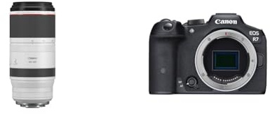 Canon RF 100-500mm F4.5-7.1L IS USM Lens - L-Series Super Telephoto Zoom | 5-stop Image Stabilisatio & Mirrorless Cameras EOS R7 Body w/o Mount Adapter GB - 32.5 MP Full-Frame CMOS Image Sensor