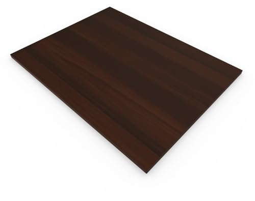 AKKE Plateau De Table pour Table À Manger Cuisine Ou Bureau Rectangulaire Planche De Meuble Noyer foncé 80x50 cm