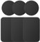 UMIKEL Montura para dispositivo electrónico portátil, Paquete de 6 placas de metal, Adhesivo, formas versátiles, perfil bajo, Compatible con smartphones y tablets, Universal, Negro