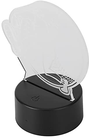 Garosa USB Lamp, Pitcher Night Light, 3D Baseball Night Lamp, 7 Colors Change with Smart Touch Control with Acrylic Flats, Optical Lamps, Night Light Led