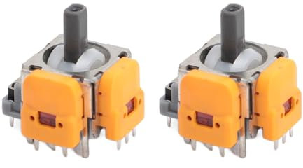 2 Pieces 3D Analog Sensor Joystick Module, Hall Effect Joystick Module Replacement, Long Lasting Rocker Arm, Easy Installation, for Game Console Accessories