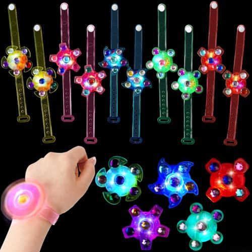 Sprinlot Leuchtarmband Kinder, 15 Stück Leucht Armbänder, Led Armband Festival, Leucht Spielzeug, Geschenke Light Armband für Geburtstag Halloween Weihnachten Neujahrsparty