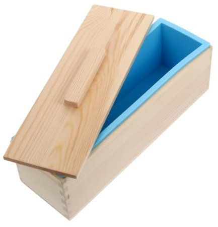 PLAFOPE Handgemachte Seifenform Holzbox Seifenherstellung Mit Silikonform Und Deckel Für Diy-seifen Kinderfreundlich Und Langlebig Praktische Gießform Für Kreative Projekte
