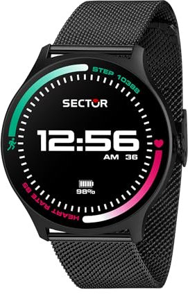 Sector No Limits Smartwatch Uomo, Digitale, 51 mm, Collezione S-06, Regalo da Uomo - R3253551001