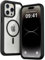 Follaroma for iPhone 14 Pro Max Case, Compatible with MagSafe, Heavy Duty Shockproof Protection Phone Case, Double Layer Transparent Magnetic Protective Cover for iPhone 14 Pro Max, 6.7'', Clear Black