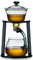 MESNEY Tetera de cristal magnética con infusor – Juego de té Kungfu semiautomático, tetera de vidrio resistente al calor de 350 ml para té de hojas sueltas, boquilla sin goteo, elegante para verter