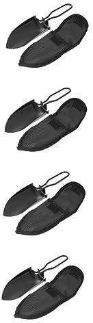 BESPORTBLE 4 Pièces Pelle de Jardinage Parcs Outillage de Jardin bêche Jardinage Pelle de Camping de Jardinage Pelle Pliante extérieure Pelle Multifonction en métal Acier Inoxydable Black