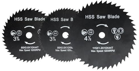Lame de scie circulaire HSS 89x10mm, 44/60 dents, revêtement Nirtide, outil de coupe du bois et du métal, disque de scie(89x10mm 44T)