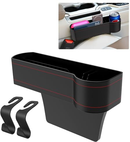 SUPERWSLING Cuir PU Organisateur Voiture, Rangement Auto Accessoire Interieur pour Le conducteur Principal et Le Passager Avant
