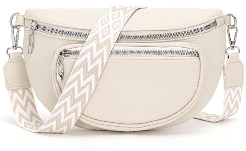 Snmoec bauchtasche damen beige umhängetasche damen mittelgroß crossbody bag Passende Handytasche schöne bauchtasche handtasche mittelgroß