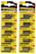 PATONA 10x (2x5 Stück) 12V 23A 23GA MN21 Spezialbatterie für Garagentoröffner, Fernbedienungen, Alarmsysteme, Bluetooth-Headset etc. kompatibel mit MN21,V23GA, 3LR50, LRV08, 8LR932, L1028