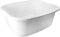 11 Ltr Plastic Washing Up Bowl Durable & Lightweight Dishwashing Basin for Kitchen Sink, Large Capacity, Easy-Grip Handles Ideal for Washing Dishes, Vegetables (White)