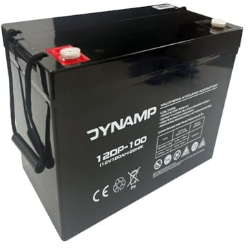 Dynamp 12DP-100 12V 100Ah Deep Cycle AGM Battery, VRLA, 306.5 x 168.5 x 235 mm