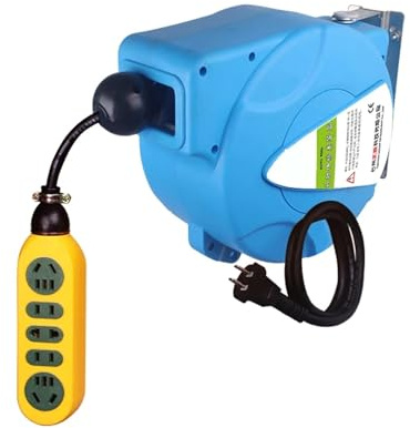 10M Automatisch einziehbare Stromkabeltrommel, Drahtteleskop, 1,5 mm² Kabeltrommel, elektrische, Stromversorgung, Schlauchtrommel, 3000 W