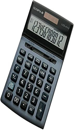 Olympia Taschenrechner LCD - 4112; blau