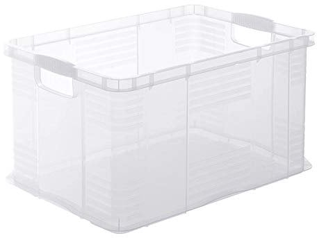 Rotho Agilo Aufbewahrungsbox 55l, Kunststoff, Transparent