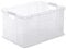 Rotho Agilo Aufbewahrungsbox 55l, Kunststoff, Transparent