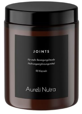Aureli Nutra Joints – 90 Kapseln (1-Monats-Vorrat) – Kurkuma, Weihrauch & Glucosamin - Für Gelenke & Schmerzreduktion - Laborgeprüft & nachhaltig aus Österreich