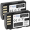 2X Akku DMW-BLF19 kompatibel mit Panasonic Lumix DC-GH5(s) / DC-G9 / DMC-GH3, GH4(R/U/H/A) / Sigma BP-61 für Sigma sd Quattro (H)