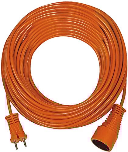 Brennenstuhl Rallonge Orange 30m de câble, Fabrication Française 1162301