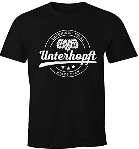 MoonWorks Chronisch Unterhopft Total Herren T-Shirt Since Ever Fun-Shirt