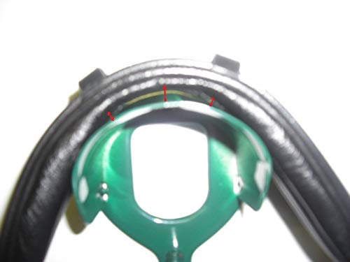 gs.-sports Soft weiches Kopf.- Genickstück für Trensen flexibel an den Ohren sowie anatomisch als Tunnel gepolstert (Full/Warmblut, schwarz/weiß/Goldfarbene Schnallen)