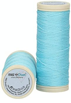 MEZ Duet Stärke 100 4644100-02561 blau Nähgarn, 100 % Polyester, 50m