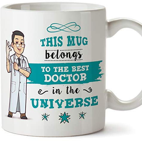 (Tasse en Anglais) Doctor Original Mug Tasse Cadeau Parfait - Cette Tasse Appartient au Meilleur Docteur de l'univers - 11 oz en céramique