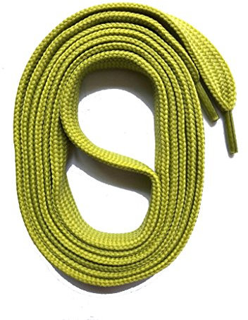 SNORS SCHNÜRSENKEL flach OLIV 110cm, reißfest, Made in Germany, universelle Flachsenkel aus Polyester für Sportschuhe Sneaker Turnschuhe und Kinderschuhe - ÖkoTex, 6mm breit
