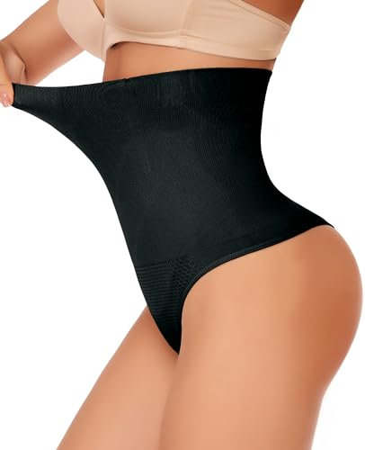 SLIMBELLE Bauchweg Unterhose Damen Shapewear Miderhose Tanga Hohe Taille Miederslips Body Shaper Figurformende Unterwäsche für Frauen