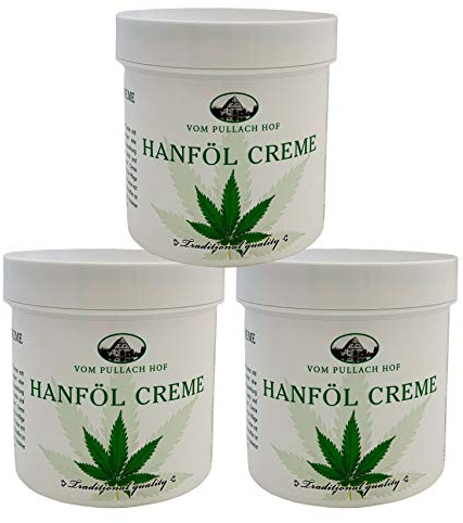 Iloda® 12x 250ml Hanföl Creme vom Pullach Hof, Hanfcreme, Hanfbalsam, Hanf-creme, mit reinem Hanföl für geschmeidig weiche Haut