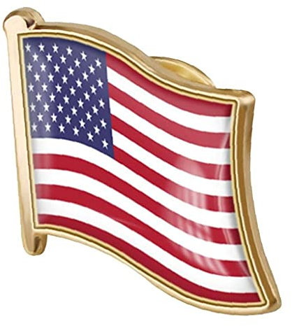 1pc American Flag Pin-Abzeichen Metall-Revers-brosche Usa Vereinigte Staaten Von Markierungsfahnen-Revers Pin Neuheit Zubehör