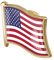 1pc American Flag Pin-Abzeichen Metall-Revers-brosche Usa Vereinigte Staaten Von Markierungsfahnen-Revers Pin Neuheit Zubehör