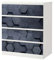 MyMaxxi - Klebefolie Möbel passend für IKEA Malm Kommode - Motiv Hexagon Muster schwarz - Möbelfolie selbstklebend - Dekofolie Tattoo Aufkleber Folie für Wohnzimmer, malm_Groesse:4 Schubladen