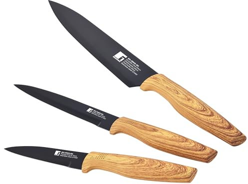 BERGNER Set de Cuchillos (3 pcs), Plata
