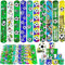 Acuiwer Braccialetti Slap 30 Pezzi calcio Slap Bracelets Schiaffo Bracciali Gadget Compleanno Bambini Festa Bomboniere Regalo Ragazzi