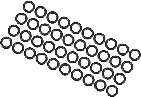 QUARKZMAN 200 Stücke Nitrilgummi Gummiringe Reparatur Dichtring 10mm x 6mm x 2mm für Wasserhahn Klempner Reparatur Dichtung Verbindung, Schwarz