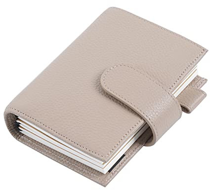 Moterm Companion Traveler's Notizbuch Cover - Verbessertes Design mit Rückentasche (Reisepass-Größe, Kiesel-taupe)