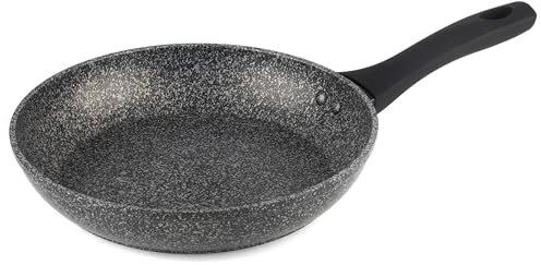 Salter® BW10691 Megastone Thermo Collar Collection, Non-Stick, Corrosion & Scratch-Resistant Forged Aluminium Frying Pan, 20 cm, Heat Indicator Collar, Metal Utensil & Dishwasher Safe