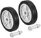 PATIKIL 4.7 Luft Kompressor Räder 2 Pack Universal Luft Kompressor Rad Ersatz Teil mit Schraube und Mutter mit 0.7 Durchm. Loch für Leichte Beweglichkeit