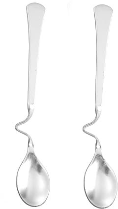 LATRAT Set of 10 Stainless Steel Spoons: Fashionable, Dishwasher Safe, Includes Coffee, Honey, Jam, Teaspoon, Dessert Scoops