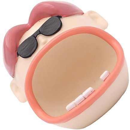 Garneck 1stück Lustiger Großer Mund Aschenbecher Aus Resin Für Desktop Kreatives Und Dekoratives Wohnaccessoire Für Raucher Für Wohnzimmer Büro