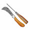 laguiole artisan 3817 Serpette Damas élégance 10 cm -Teck handle with steel liner and miters