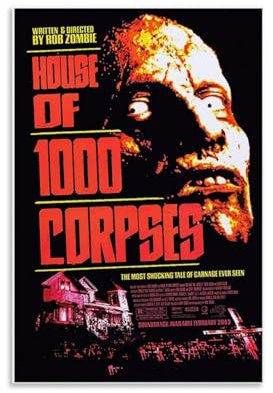 MUTYNE House of 1000 Corpses Movie Poster Dekorative Malerei Leinwand Wandkunst Wohnzimmer Poster Schlafzimmer Malerei 08x12inch(20x30cm)